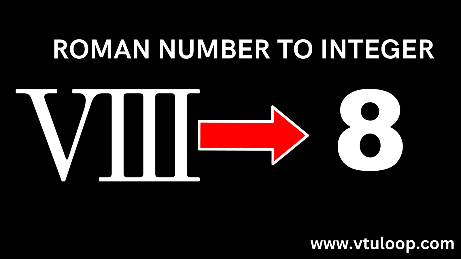 Roman number to integer