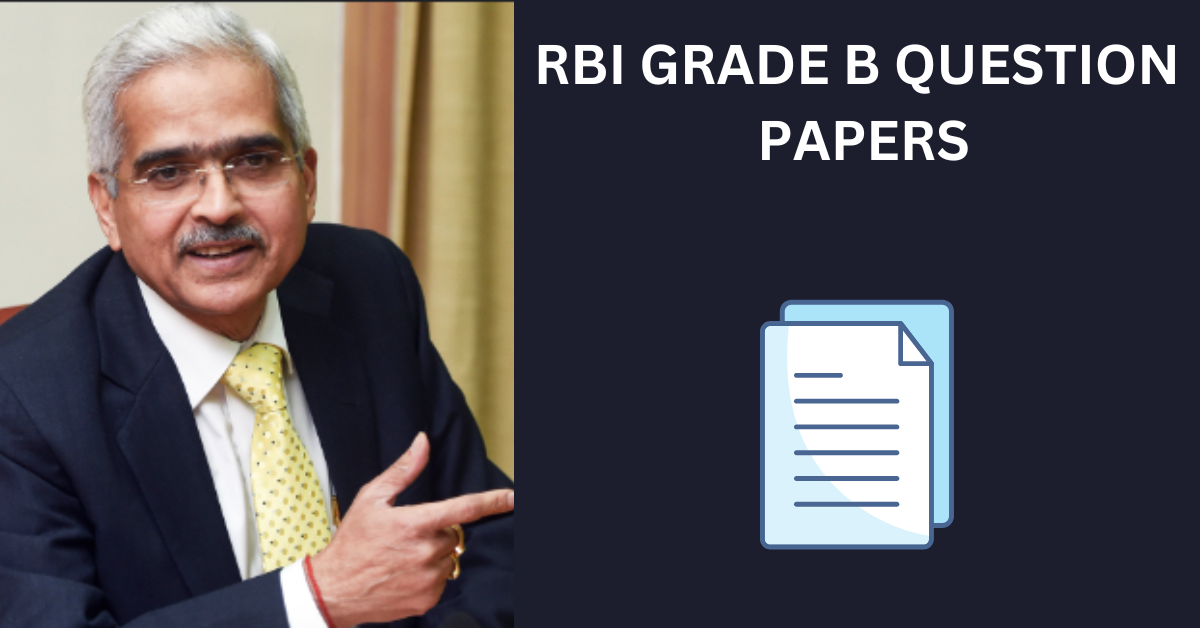 RBI GRADE B QUESTION PAPERS